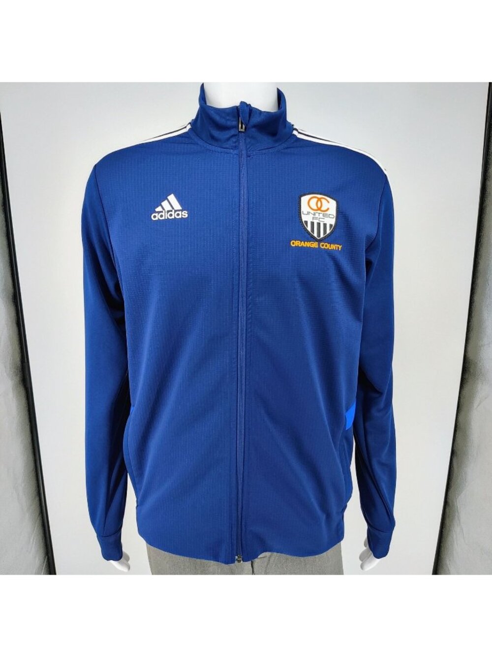 Adidas Navy Blue Tiro 2019 Orange County United FC Soccer Training Jacket (M)
